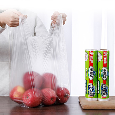 手撕式背心连卷式保鲜袋特大号