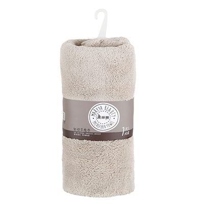 灰拍包边干发巾