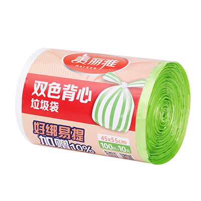 双色背心垃圾袋加赠装